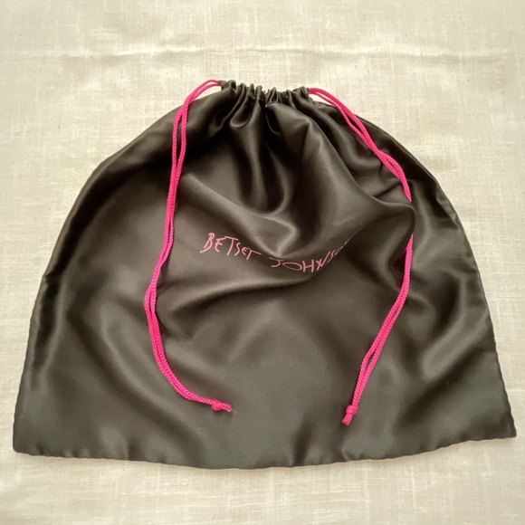 Betsey Johnson Black Silky Large Dust Bag 21”x20” NWOT - Picture 5 of 8
